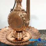 Side view of Copper Basin Set Decorative Artwork profile and structure