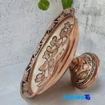 Zanjan Copper Fruit Bowl Silver Inlay box profile and sealing (Side view)