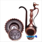 018 Copper Basin Set Decorative Engraved - Side view showing profile and structure