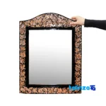 Copper Mirror Candleholder Royal Diamond Set 72 x 22 profile and structure (Side view)