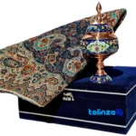 Negaristan Gift Set Copper and Termeh Design box profile sealing (Side view)