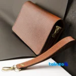 Front view of Atar Leather Gift Set A12 Premium Quality saffron grade and packaging