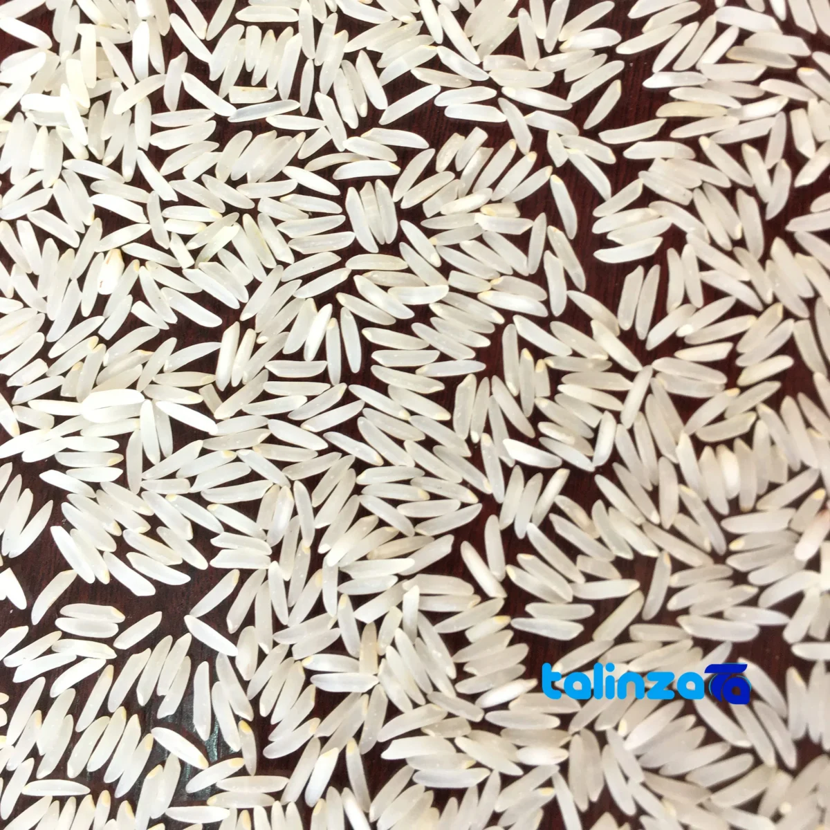 Front view of Fajr Golchin Gorgan Rice Organic White pack label and ingredients