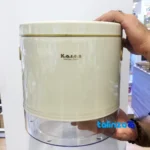 Packaging view of Karen Rice Container With Scoop 25 x bag seal and material