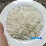 Front view of Nafas Tarem Hashemi Rice First Harvest 100% pure bag label and weight