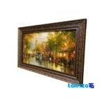 Top view of Shanzelize Handwoven Carpet Tapestry Art pattern and color tone