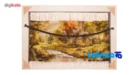 Top view of Taj Mahal Handwoven Carpet Wall Art pattern and color tone