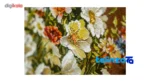 Top view of TDJ Handwoven Carpet Wall Art Tulip Design pattern and color tone