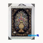Top view of Handmade Carpet Wall Art Floral Design Fancy, pattern and color tone