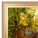 Top view of C Persia Handwoven Tapestry Autumn Alley Design pattern and color tone