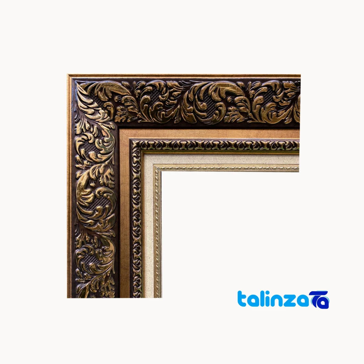 Front view of Rostan Handwoven Tapestry Miniature Art design and key details