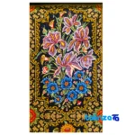 Top view of TGH Handwoven Carpet Floral Design pattern and color tone