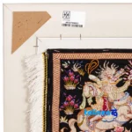 Top view of Si Persia Handwoven Carpet Tapestry Hunting Scene pattern and color tone