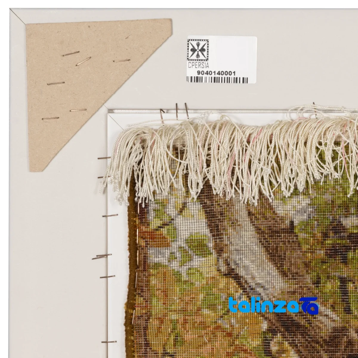 Top view of Si Persia Handwoven Tapestry Autumn Landscape Art pattern and color tone
