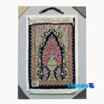 Top view of Handmade Carpet Wall Art Floral Design Fancy pattern and color tone
