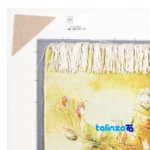 Top view of Si Persia Handwoven Carpet Wall Art Floral Design pattern and color tone