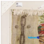 Top view of C Persia Handwoven Tapestry Turkish Girl Model pattern and color tone