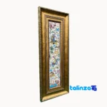 Front view of Handmade Fantasy Tapestry Hunting Scene design and key details