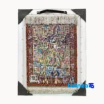 Top view of Komeh Handwoven Carpet Tapestry Scenic Design pattern and color tone