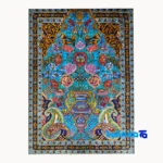Top view of Handmade Fantasy Tapestry Floral Design pattern and color tone