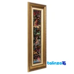 Top view of Si Persia Handwoven Tapestry Hunting Scene pattern and color tone