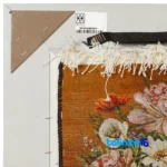 Front view of Si Persia Handwoven Tapestry Floral Design and key details