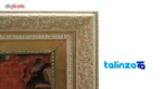 Top view of Naghar Razavi Machine-Woven Carpet Landscape Art pattern and color tone