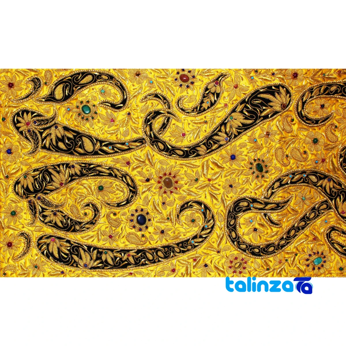 Top view of Jewel Wall Carpet Paisley 15000 grams pattern and color tone