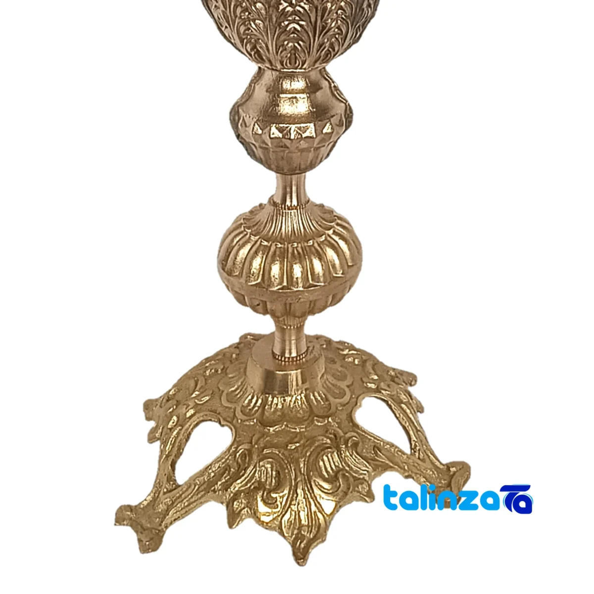Brass Candle Holder Set Elegant Design and key details (Front view)