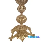 Brass Candle Holder Set Elegant Design and key details (Front view)
