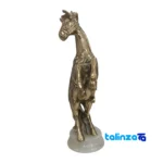 Front view of Horse Figurine Brass Stunning Design saffron grade and packaging