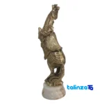 Brass Horse Statue H-2098 Unique Design - Front view showing and key details