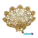 Brass Fruit Bowl Set Floral Design product labeling and brand (Package front)