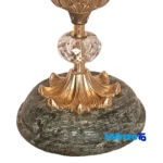 Brass Candle Holder Set of 2 Elegant Design and key details (Front view)