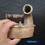 Front view of Yeldrim Vintage Brass Miniature Iron design and key details