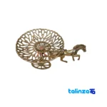 Front view of Bronze Carriage Candy Dish Elegant Design and key details