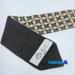 Parizad Handmade Men's Tie Unique Silk Embroidery - Front view showing design and key details