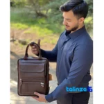Man-0102 Messenger Bag Stylish Design and key details (Front view)