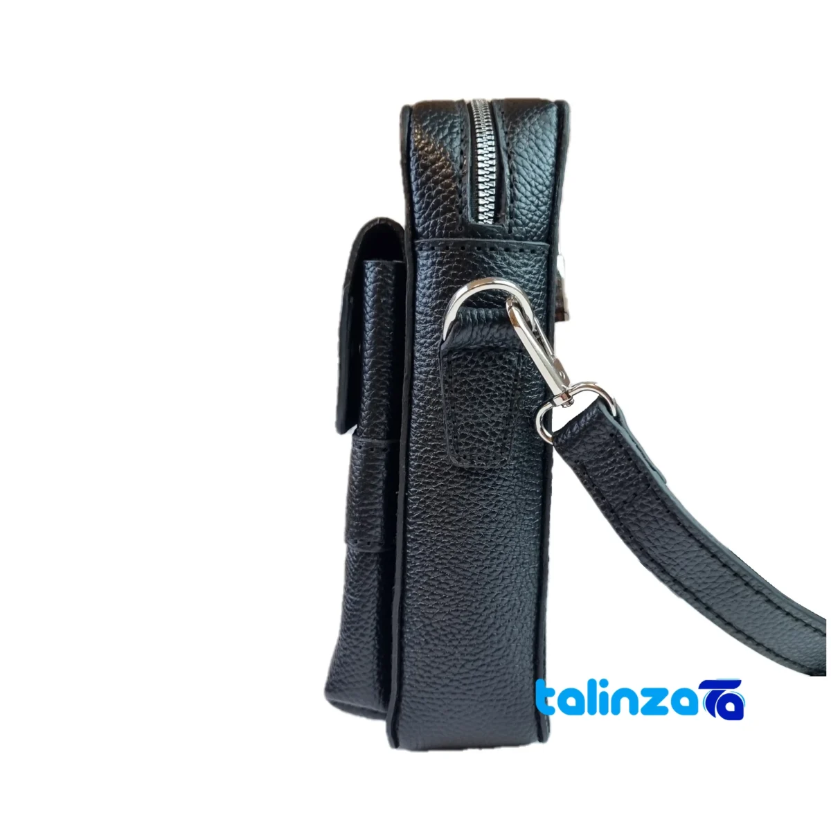 J Leather Messenger Bag Yashar East Azerbaijan - Front view showing design and key details