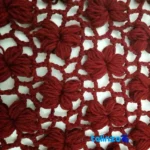 Front view of Shal Handcrafted Women's Scarf Floral Design and key details