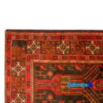 Full spread of Handwoven Persian Rug Baloch Design Traditional Craftsmanship overall layout