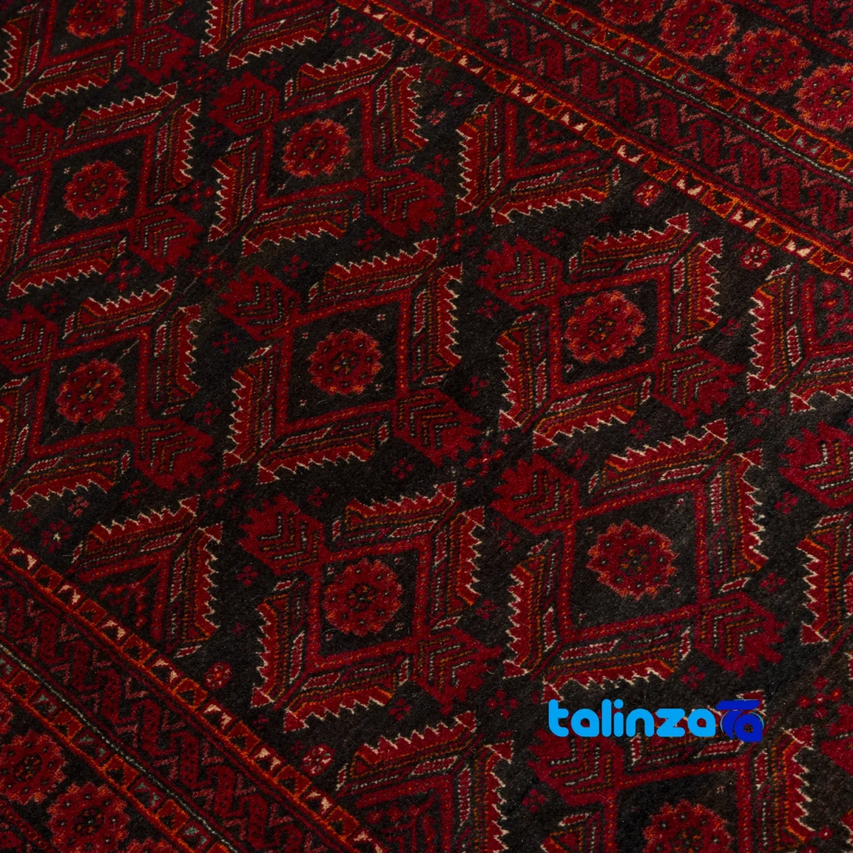 Handwoven Persian Rug Model Baluch - Top view showing pattern and color tone