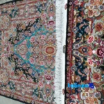 Zar & Nimsalari Handwoven Rug Traditional Design - Top view showing pattern and color tone