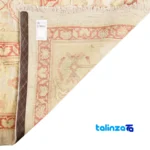 C Persia Handwoven Carpet Elegant Cream Design - Top view showing pattern and color tone