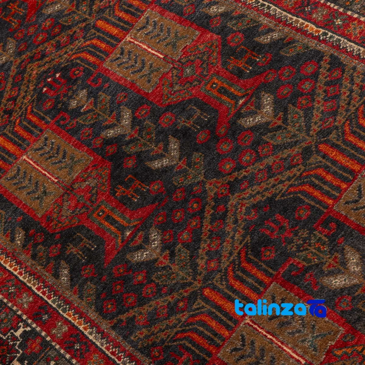 Full spread of Baloch Handwoven Carpet Stunning Design overall layout