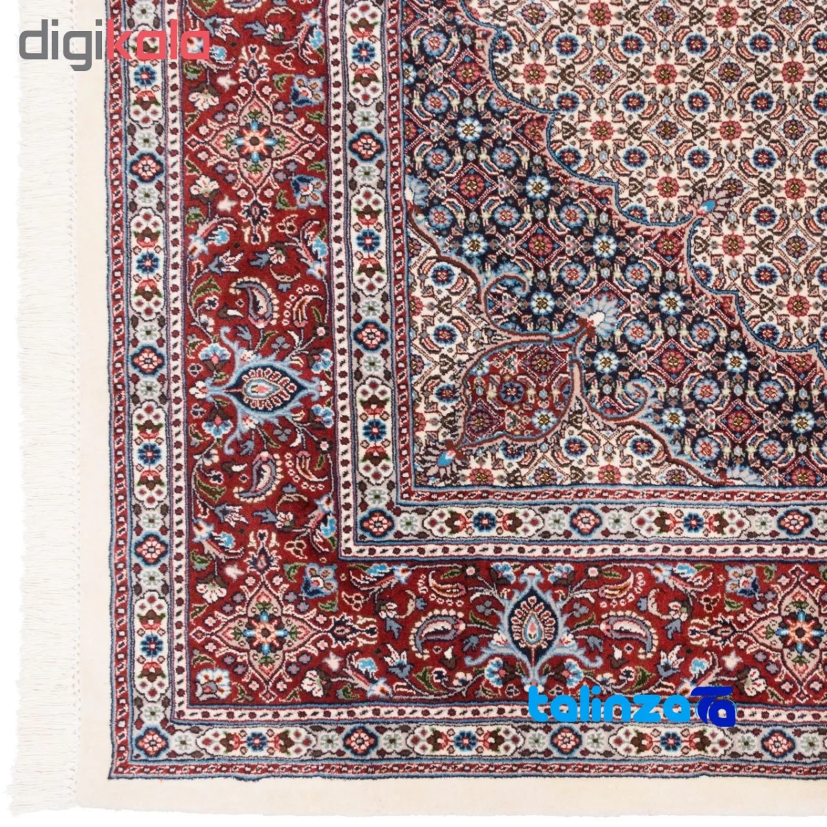 C Persia Handwoven Carpet Fish Design - Full spread showing overall layout