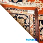 Handwoven Persian Carpet 11m2 Traditional Design - Top view showing pattern and color tone