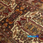 Baloch Handwoven Rug Area Design Natural Dye pattern and color tone (Top view)