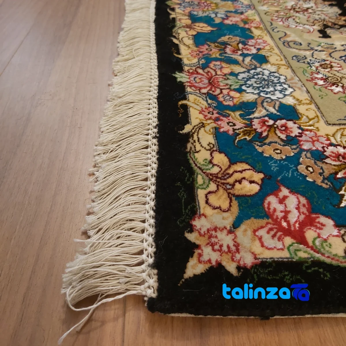 Tabriz Handwoven Carpet Floral Design 150x100 cm - Full spread showing overall layout