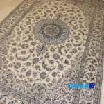 Nayin Handwoven Carpet Sun Design - Full spread showing overall layout